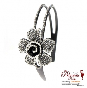 Classy Rhinestone Flower Headband